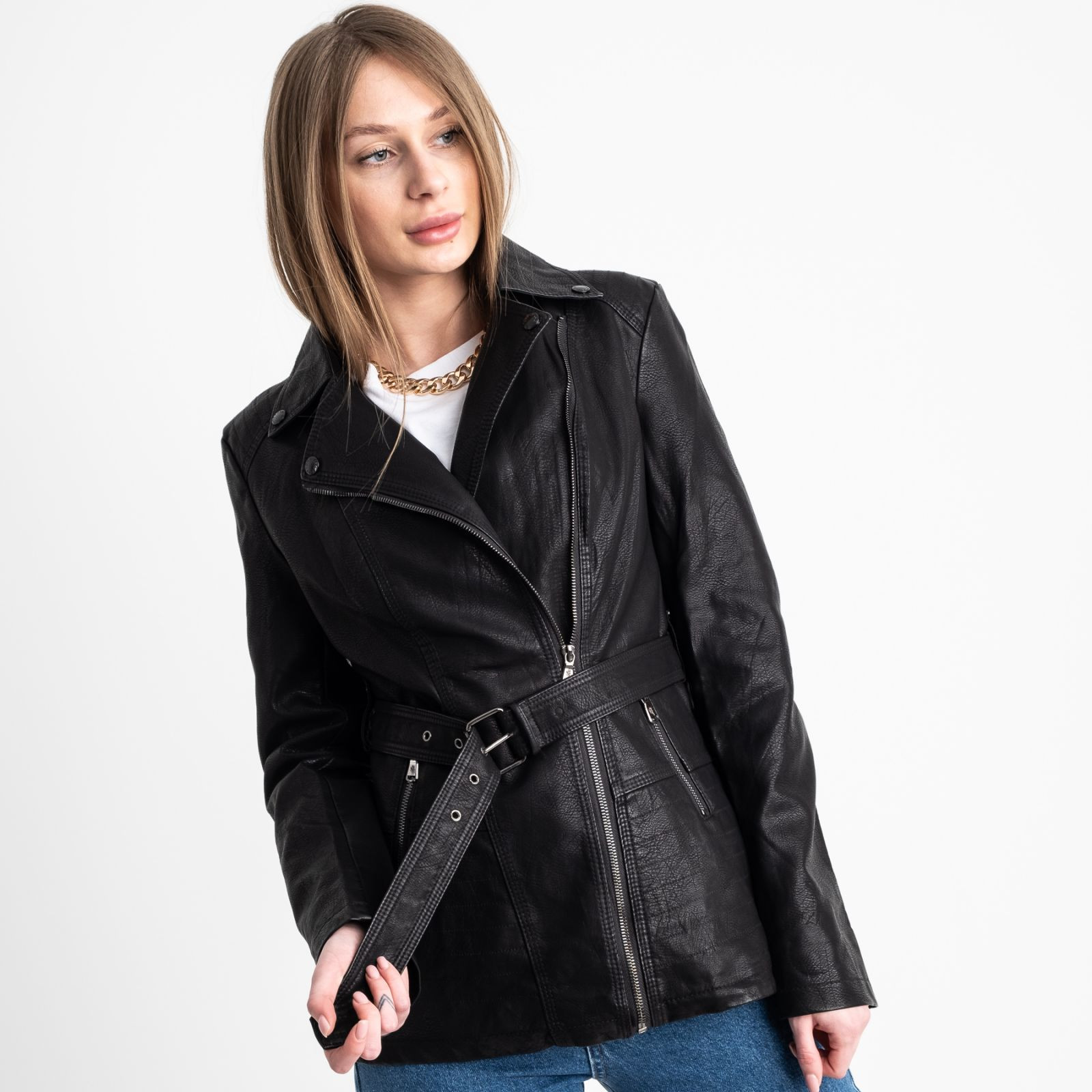 2017 Lanmas куртка женская из кожзама (5 ед. размеры: S.M.L.XL.2XL)