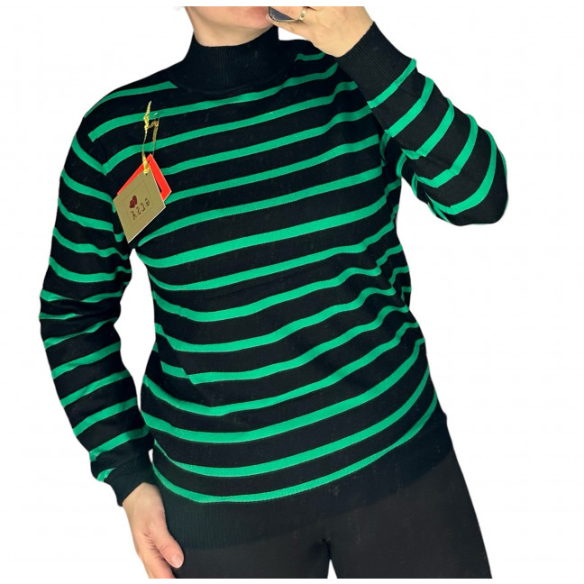 24002-7* зеленый женский свитер (5 ед. один универсальный размер: 46-50) выдача на следующий день LeVisha: артикул 1143565