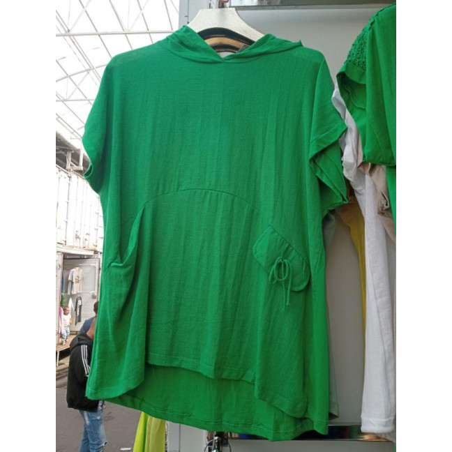 35651-7* зеленая женская футболка (лён, 4 ед. размеры батал: 3XL. 4XL. 5XL. 6XL) выдача на следующий день Футболка: артикул 1145212