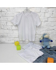 70207-11 футболка детская белая на ребенка от 2-х до 8-ми лет(12 ед. размеры: 92/2.98/2.104/2.110/2.118/2.128/2): артикул 1123242