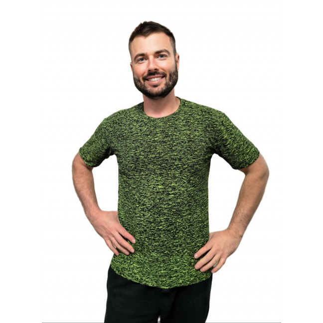 9980-175 темно-зеленая мужская футболка (стрейч-коттон, 5 ед. размеры норма: S. M. L. XL. 2XL) Футболка: артикул 1146952