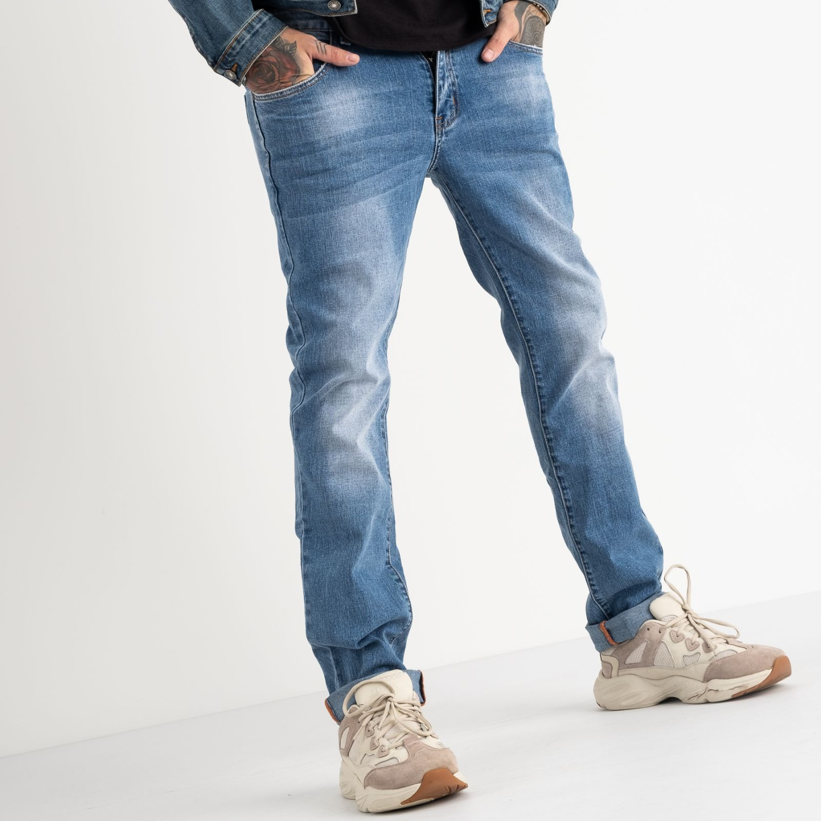 2065 Fang джинсы голубые стрейчевые (8 ед. размеры: 30.31.32.33.34.35.36.38)