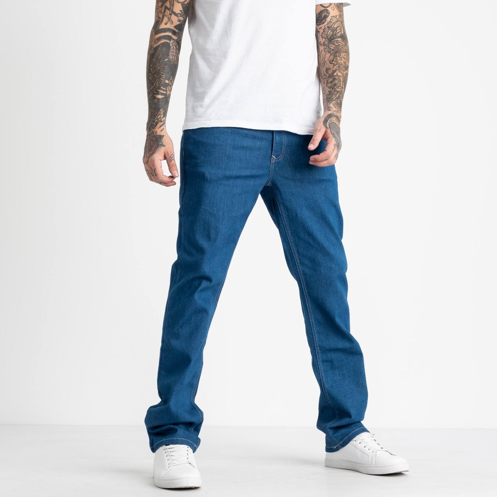 1933 Nescoly джинсы мужские синие стрейчевые (8 ед. размеры: 30.32.34/2.36/2.38.40)
