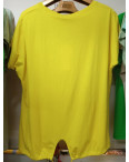 35659-8* желтая женская футболка (лён, 4 ед. размеры батал: 3XL. 4XL. 5XL. 6XL) выдача на следующий день: артикул 1145219