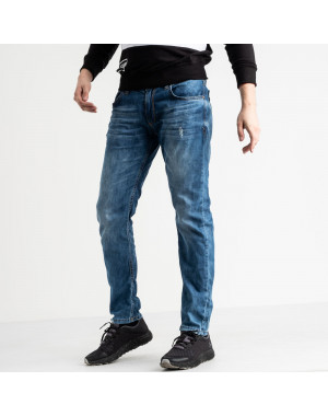 0587 Da Mario джинсы мужские синие стрейчевые (7 ед. размеры: 29.31.32.32.33.34.36)