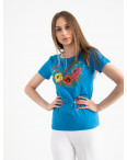 1824 футболка-вышиванка женская микс моделей и цветов (5 ед. размеры: S.M.L.XL.2XL): артикул 1120655