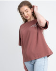 2220-5 Mishely футболка терракотовая женская батальная из двунитки ( 4 ед. размеры: 50.52.54.56): артикул 1122669