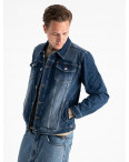 4606 Cecci куртка мужская синяя котоновая (6 ед. размеры: S.M.L/2.XL.2XL): артикул 1120643