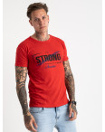 2612-3 красная футболка мужская с принтом (4 ед. размеры: M.L.XL.2XL): артикул 1120968
