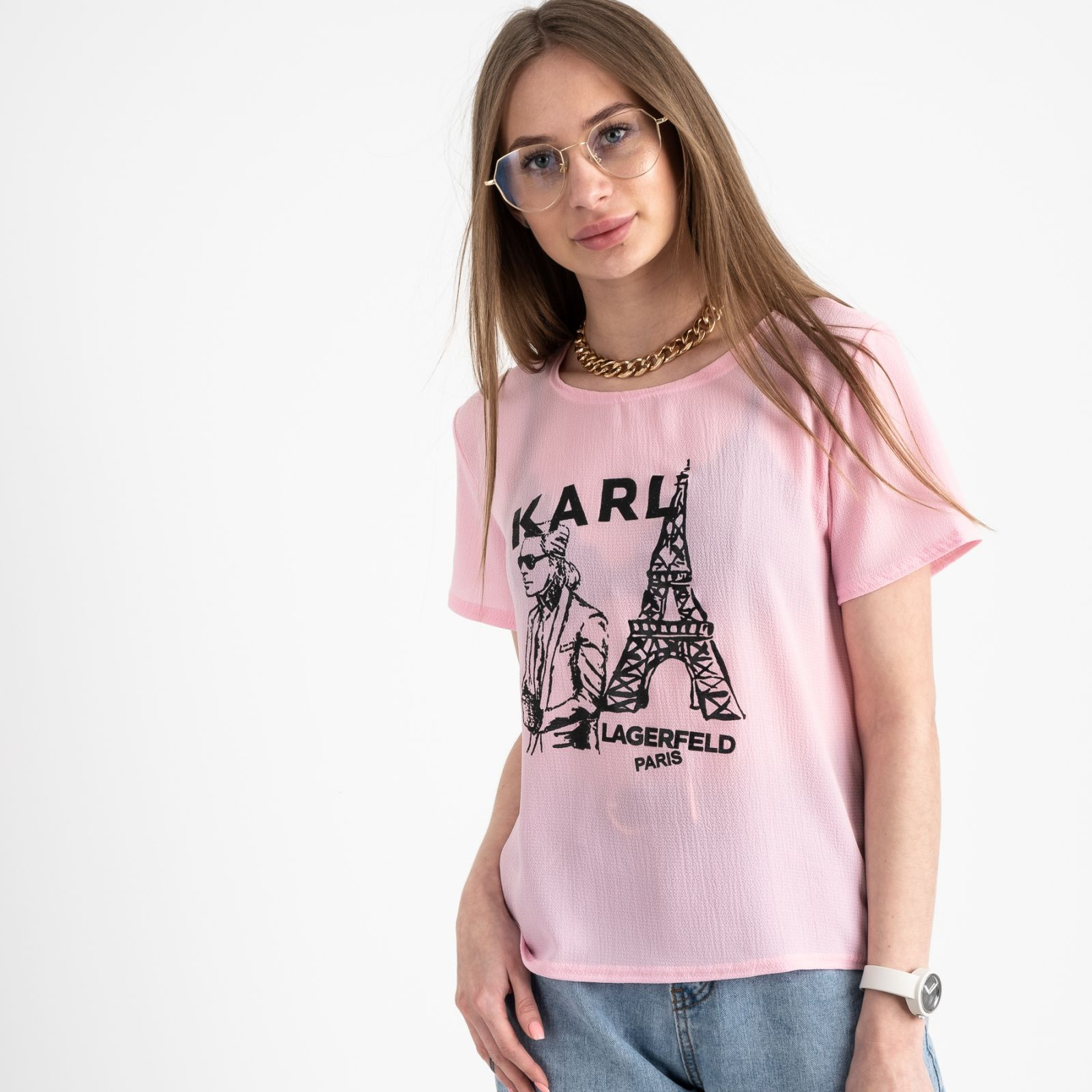 2056-33 футболка розовая женская с принтом (5 ед. размеры: 42.44.46.48.50)