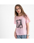 2056-33 футболка розовая женская с принтом (5 ед. размеры: 42.44.46.48.50): артикул 1122379