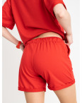 1445-9 Mishely красный женский спортивный костюм с шортами (4 ед. размеры: S.M.L.XL): артикул 1121962