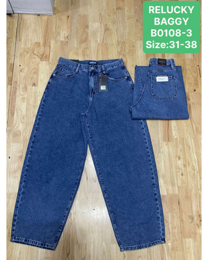 0108# синие женские джинсы (Relucky, 6 ед, размеры батал: 31-38) выдача на следующий день Relucky