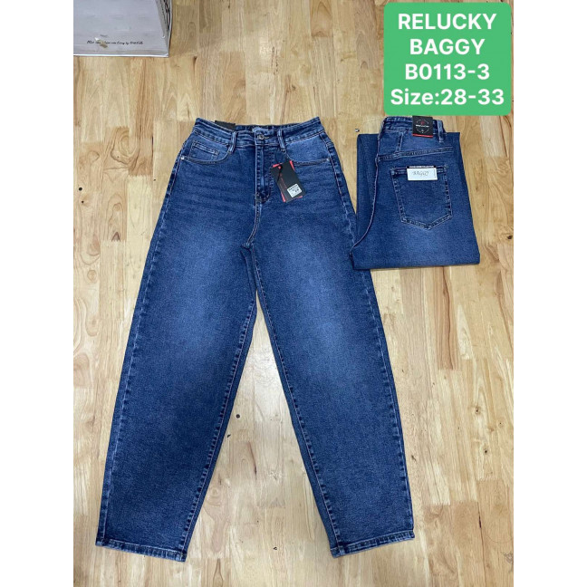 0113 # синие женские джинсы (Relucky, стрейч, 6 ед, размеры полубатал: 28-33) выдача на следующий день Relucky: артикул 1162890