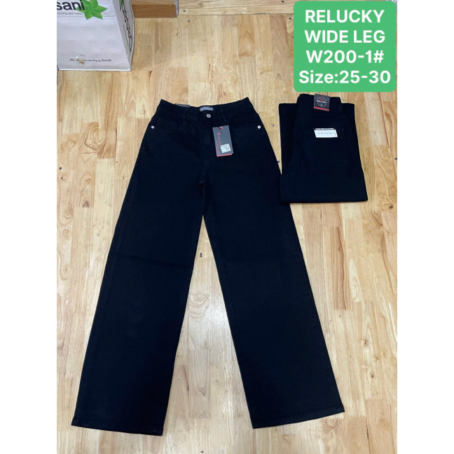 0200 # черные женские джинсы (Relucky, стрейч коттон, 6 ед, размеры норма: 25-30) выдача на следующий день Relucky: артикул 1164177