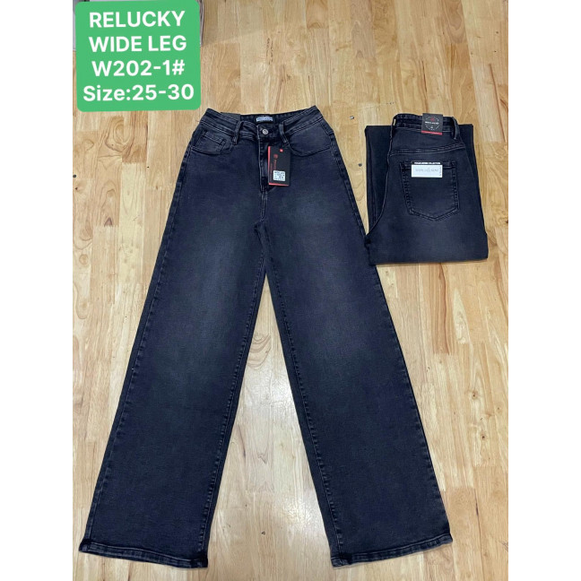 0202 # черные женские джинсы (Relucky, стрейч, 6 ед, размеры норма: 25-30) выдача на следующий день Relucky: артикул 1162867