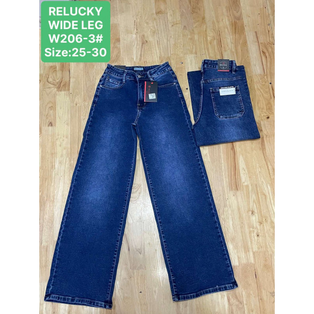 0206 # синие женские джинсы (Relucky, стрейч, 6 ед, размеры норма: 25-30) выдача на следующий день Relucky: артикул 1162869
