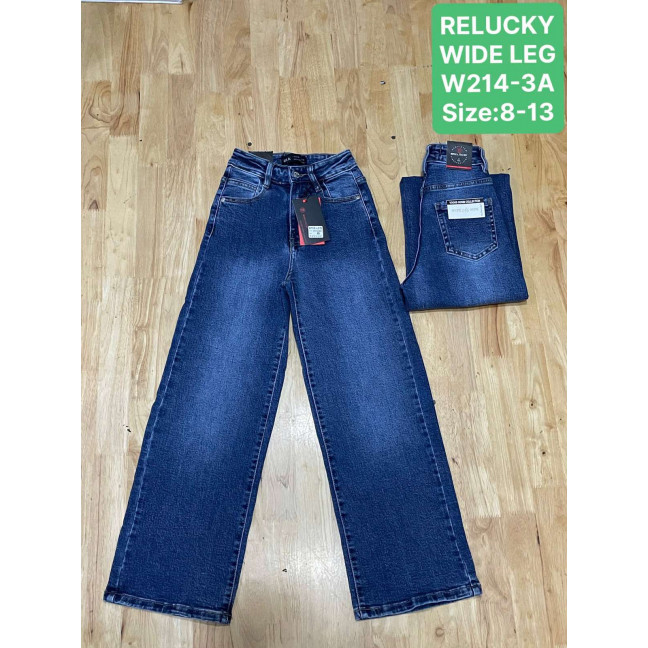 0214 # синие подростковые джинсы (Relucky, стрейч, 6 ед, размеры подростковые: 8-13) выдача на следующий день Relucky: артикул 1162887