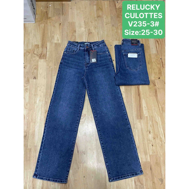 0235-3 # синие женские джинсы (Relucky, стрейч коттон, 6 ед, размеры норма: 25-30) выдача на следующий день Relucky: артикул 1164777
