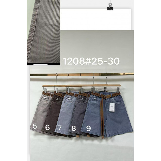1208# выбор цвета женские джинсовые шорты (Fudeyan, 6 ед, размеры норма: 25-30) выдача на следующий день Джинсы: артикул 1161924