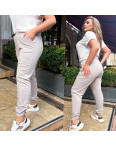 1106-23 БЕЖЕВЫЕ спортивные брюки женские батальные из двунитки (4 ед размеры: 2XL.3XL.4XL.5XL): артикул 1129110