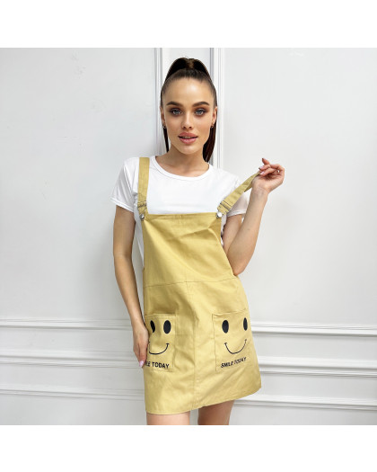 2102-2  XINYUE БЕЖЕВЫЙ комплект из сарафана и футболки (3 ед.размеры: M.L.XL)  Xinyue