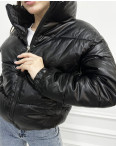 1001-13 черная женская куртка (MISS DIVA, экокожа, синтепон, 2 ед. размеры норма ХL, 2ХL): артикул 1142502