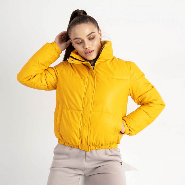 2810-8 куртка женская жёлтая из экокожи на синтепоне (MISS DIVA, 4 ед. размеры: M.L.XL.2XL) Miss Diva: артикул 1138782