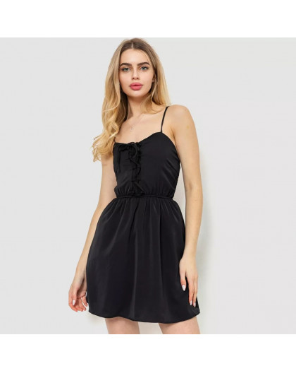 1047-1 черное платье женское (MINIMAL, подкладка шорты, с принтом, 4 ед. размеры норма: S. S. M. M) Minimal