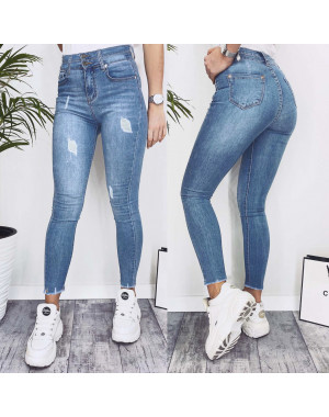 3638 New jeans джинсы женские зауженные синие весенние стрейчевые (25-30, 6 ед.)