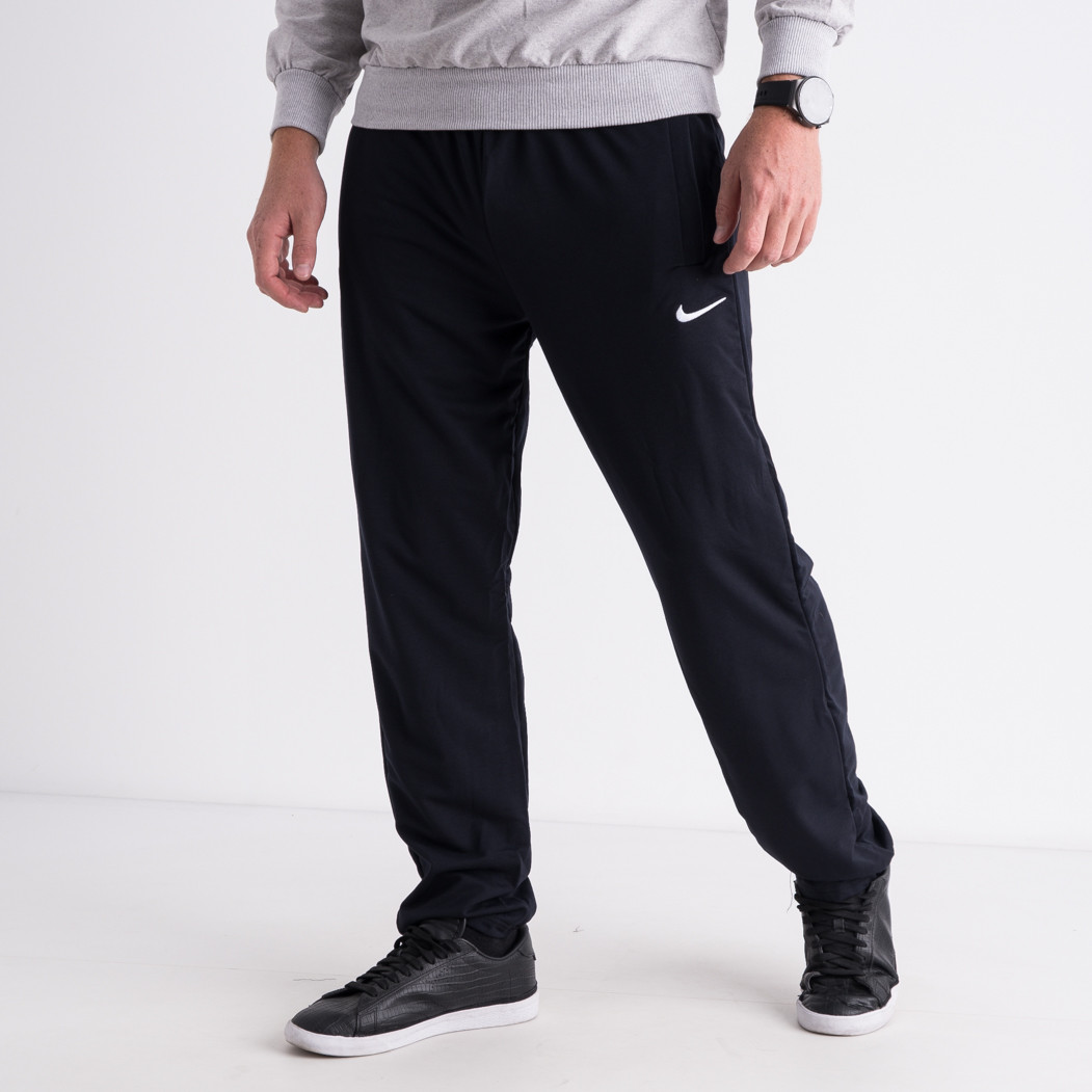 2319-1 ЧЕРНЫЕ БАТАЛЬНЫЕ спортивные брюки мужские из двунитки ( 5 ед. размеры: 56.58.60.62.64)
