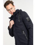 8805-2 RZZ синяя куртка мужская с капюшоном (5 ед.размеры на бирке: XL.2XL.3XL.4XL.5XL): артикул 1119097