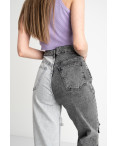 0844-6 Ponza джинсы женские двухцветные темно-серый с светло-серым котоновые (6 ед. размеры:34.36/2.38/2.40): артикул 1122555_1