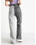 0844-6 Ponza джинсы женские двухцветные темно-серый с светло-серым котоновые (6 ед. размеры:34.36/2.38/2.40): артикул 1122555_1
