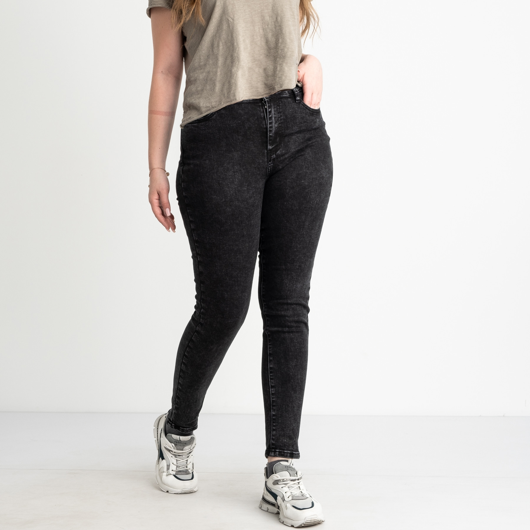 0936 KT.Moss джинсы батальные серые стрейчевые (6 ед. размеры: 31.32.33.34.36.38)