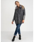 0905 Q.M пальто женское серое (4 ед. размеры: L.XL.2XL.3XL): артикул 1123675
