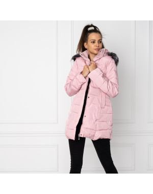 0807-21 куртка женская розовая на синтепоне (3 ед. размеры:L.XL.2XL)