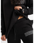 15133-1 Mishely черный спортивный костюм из трехнитки на флисе (4 ед. размеры: S.M.L.XL): артикул 1123955