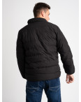 8088-1 ЧЕРНАЯ куртка полубатальная мужская на синтепоне (6 ед .размеры : L-5XL): артикул 1124033