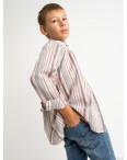 1904 Boston Public серая рубашка в полоску на мальчика 7-15 лет (5 ед. размеры: 30/31.32/33.33/34.34/35.35/36): артикул 1118412