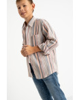 1904-01 Boston Public серая рубашка в полоску на мальчика 7-15 лет (4 ед. размеры: 30/31.32/33.34/35.35/36): артикул 1124373