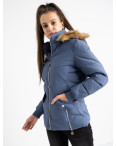 6936-5 ГОЛУБАЯ куртка женская на синтепоне (6 ед. размеры: M.L.2XL/2.3XL.4XL): артикул 1124257