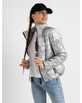 0350-7 серебрянная куртка-зефирка с буквами ( 3 ед. размеры: 42.44.46): артикул 1124413