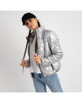 0350-7 серебрянная куртка-зефирка с буквами ( 3 ед. размеры: 42.44.46): артикул 1124413