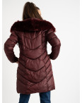 1939-3 бордовая куртка женская на синтепоне (4 ед. размеры: M.L.XL.XXL): артикул 1124486