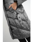 8801-5 серая куртка женская на синтепоне (4 ед. размеры: M.L.XL.2XL): артикул 1124771