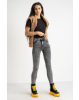 6050 New Jeans американка на флисе серая стрейчевая (6 ед.размеры: 25.26.27.28.29.30): артикул 1124599