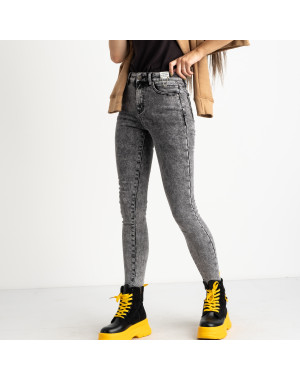 6050 New Jeans американка на флисе серая стрейчевая (6 ед.размеры: 25.26.27.28.29.30)