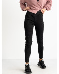 6028 New Jeans американка на флисе черная стрейчевая (6 ед.размеры: 25.26.27.28.29.30): артикул 1124594