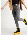 6050 New Jeans американка на флисе серая стрейчевая (6 ед.размеры: 25.26.27.28.29.30): артикул 1124599